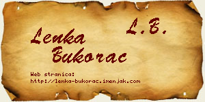 Lenka Bukorac vizit kartica